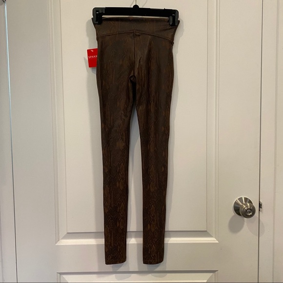 Spanx Faux Leather Snakeskin Leggings - Picture 8 of 8